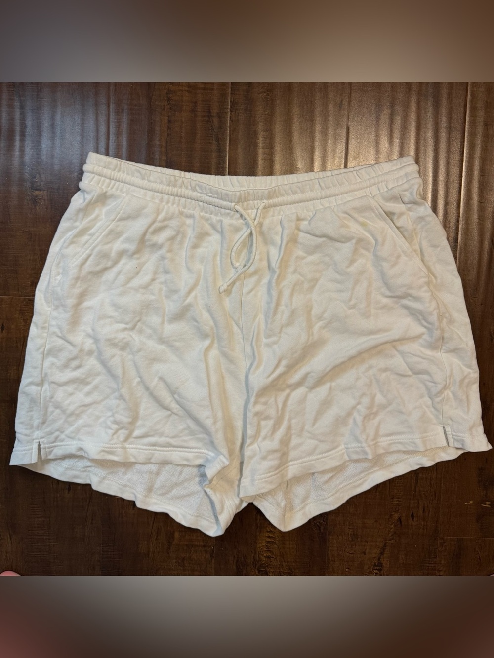 Old Navy White Drawstring Cotton Swim Cover Shorts